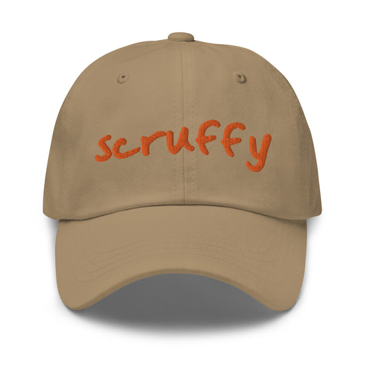 Scruffy embroidered baseball hat