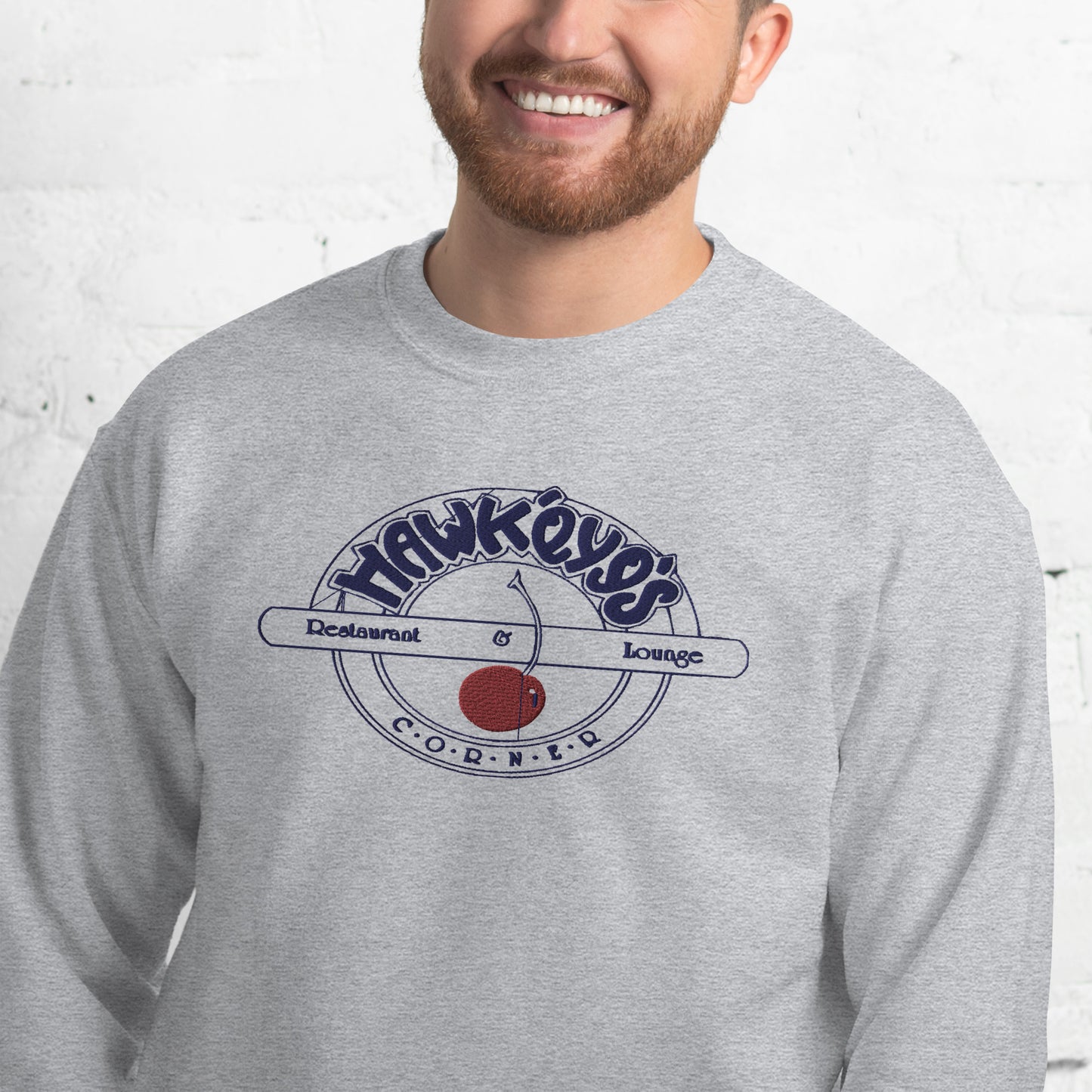 Hawkeye's Corner unisex embroidered sweatshirt