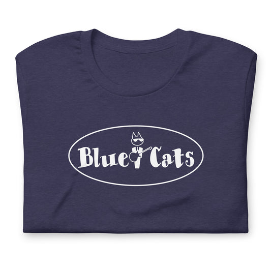 Blue Cats unisex printed t-shirt