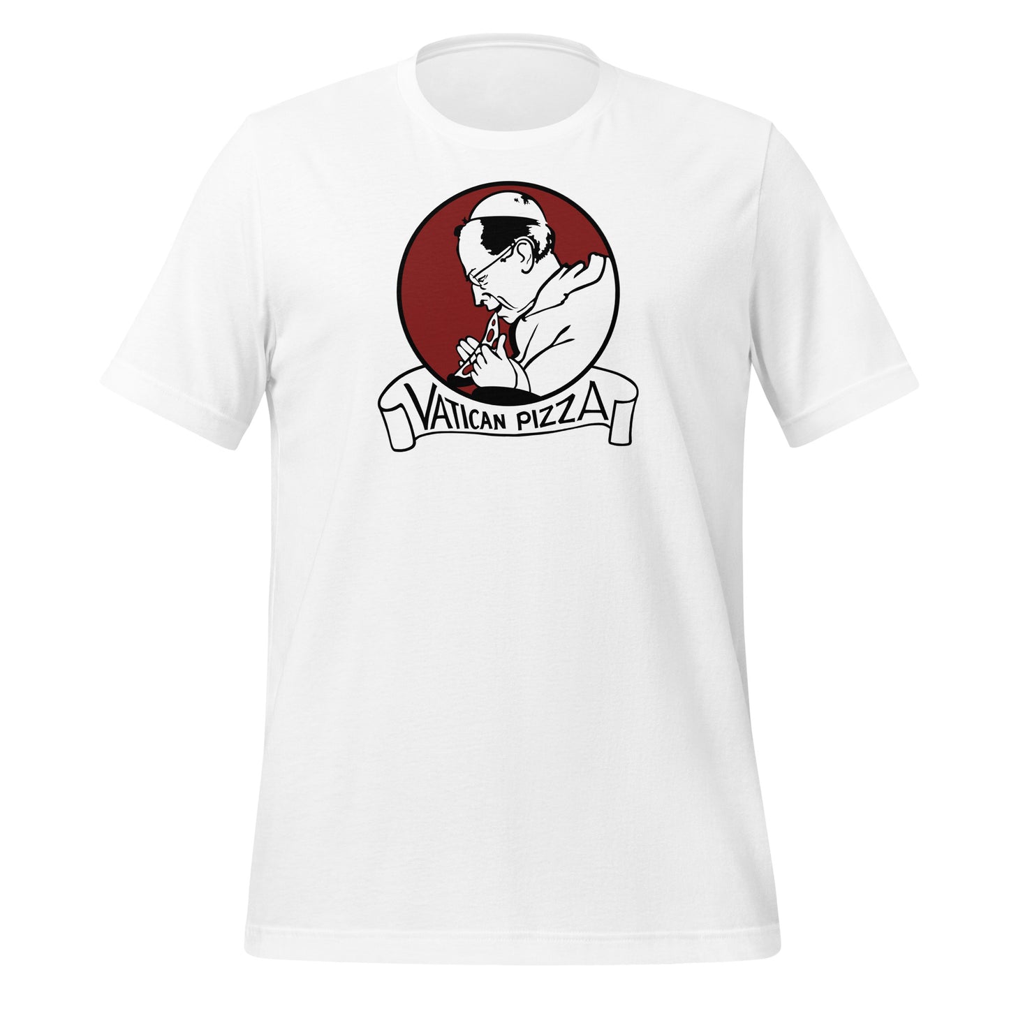 Vatican Pizza unisex printed t-shirt