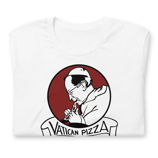 Vatican Pizza unisex printed t-shirt
