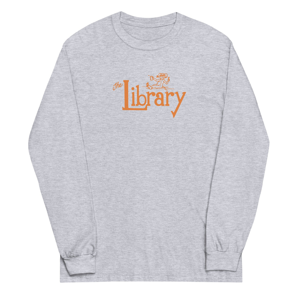 The Library Knoxville bar long sleeve t-shirt in sport grey
