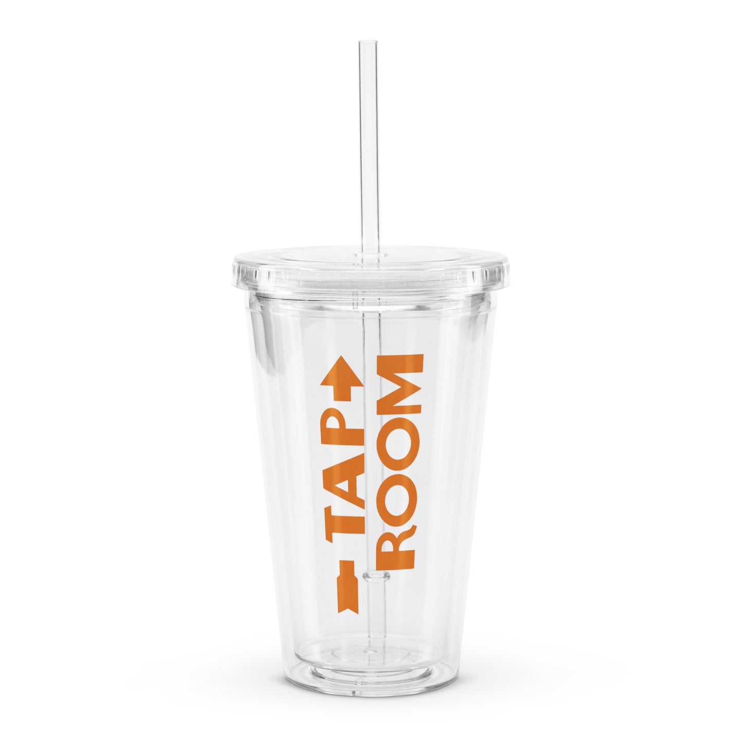 Tap Room clear plastic tumbler