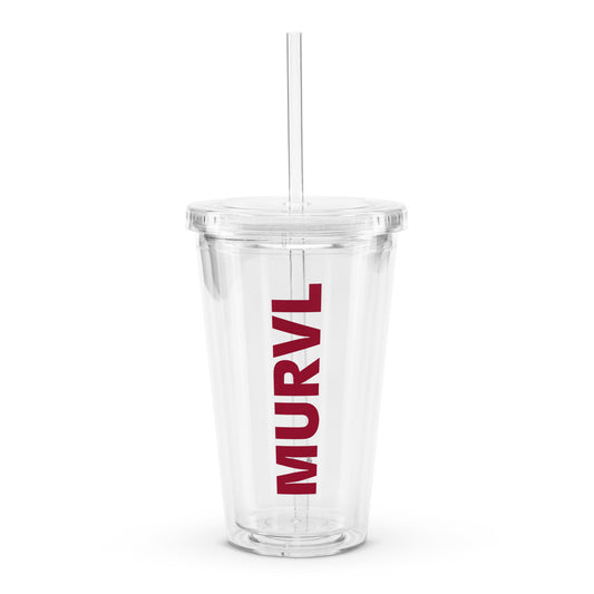 MURVL clear plastic tumbler