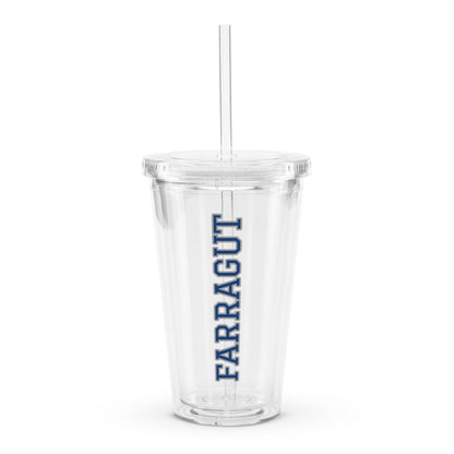 Farragut clear plastic tumbler