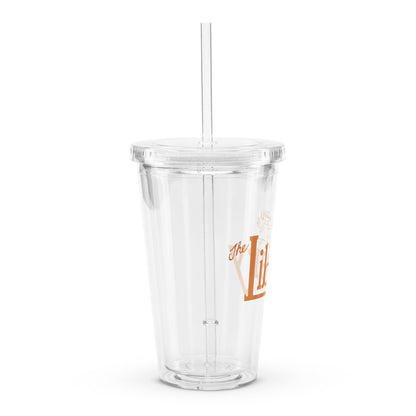 Library clear plastic tumbler