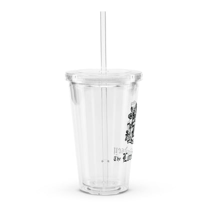 Lord Lindsey black logo clear plastic tumbler