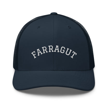 Farragut embroidered trucker cap