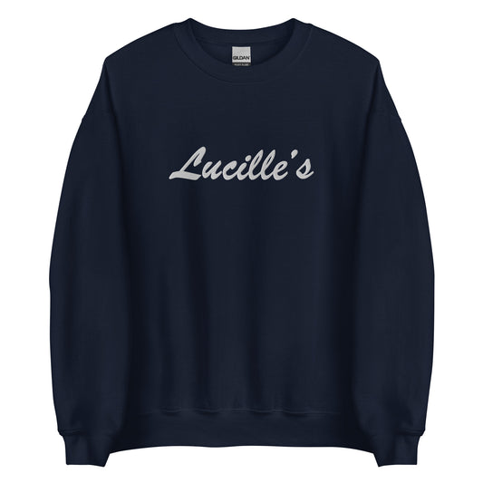 Lucille's unisex embroidered sweatshirt