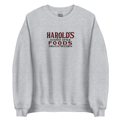 Harold's Deli unisex embroidered sweatshirt