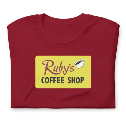 Ruby's Coffee Shop unisex printed t-shirt