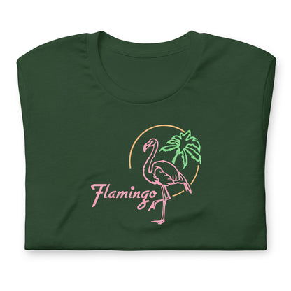 Flamingo Grill unisex printed t-shirt