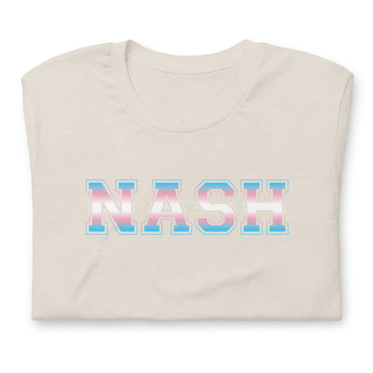 Nash trans pride unisex printed t-shirt