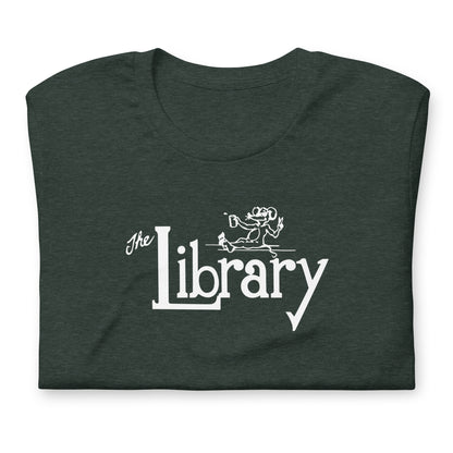 Library unisex printed t-shirt