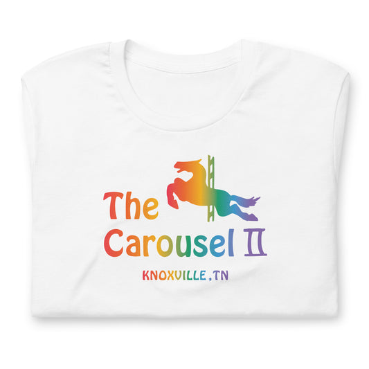 Carousell II pride unisex printed t-shirt